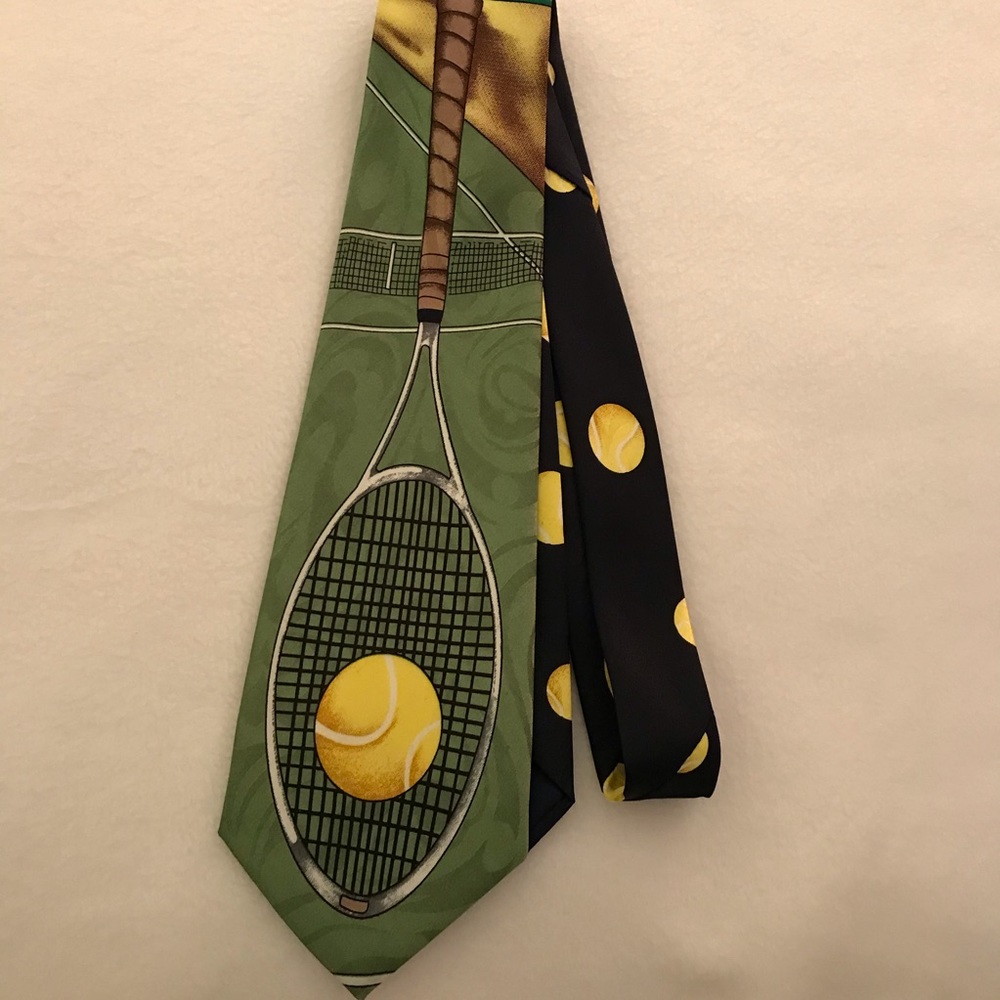 Everyday Tennis Court / Racket Neck Tie